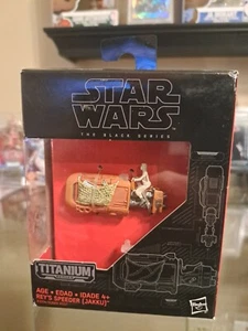 🔥Star Wars: The Black Series REY'S SPEEDER (JAKKU) #05 Titanium Series 2015 - Picture 1 of 4