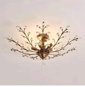 Flush Mount Ceiling Light Fixture Chandelier Lighting for Kitchen Bedroom Living - Picture 1 of 10