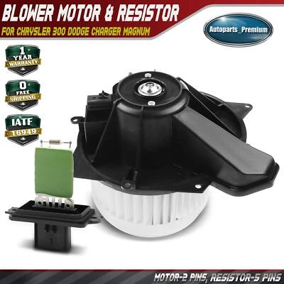 New Front HVAC Blower Motor & Resistor Kit for Chrysler 300 Dodge Charger Magnum - Image 1 of 4