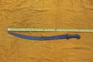 old vintage mughal rajput rajasthani traditional iron jambia grip half sword - Picture 1 of 13