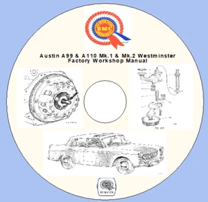Manual de taller de fábrica Austin A99 y A110 Mk.1 y Mk.2 Westminster - Imagen 1 de 6