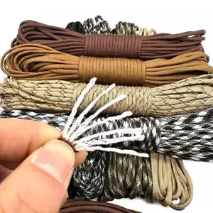 550 Paracord 7 núcleos de diámetro del cable Cordón de supervivencia paracaídas de 4 mm para camping al aire libre - Imagen 1 de 43