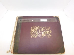Large Antique Book Sights and Scenes Of The World c.1893 By Raymond - Picture 1 of 8