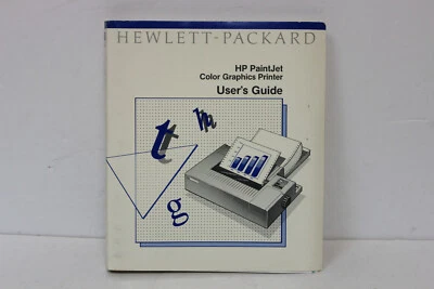 HP PAINTJET COLOR GRAPHICS PRINTER USER'S GUIDE 03630-9001  - Image 1 of 4