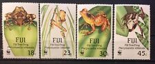 Fiji ,frogs Wwf,Mnh S.C.#591-94 S.C.V.$21+ Complete set of 4 issued in 1988