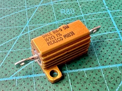 Lote de 3 resistencias de alimentación Wirewound de aluminio Vishay Dale de 7,5 W, 169 ohmios (169R), 1 % Foto 1 de 3