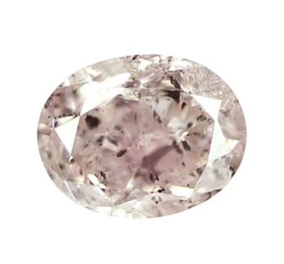 0.04ct! AUSTRALIAN PINK DIAMOND Fancy Purplish Pink Oval Shape TOP Grade Rare - Image 1 of 4