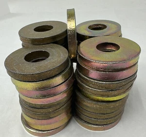42 lavadoras planas SAE 5/8"" grado 8 amarillo zinc - Imagen 1 de 6