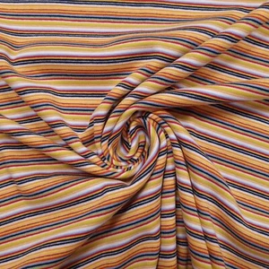 Strickjersey gestreift Meterware mehrfarbig,Baumwolle Kleiderstoff 50 cm Einheit - Bild 1 von 4