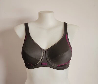 Berlei Ladies Y556W Charcoal / Purple Electrify Underwire Sports Bra Size 14D - Image 1 of 4