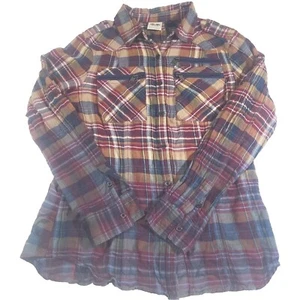 Harley Davidson Women’s Metallic Graphic Plaid Shirt size Medium - Picture 1 of 6