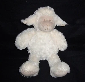 Pier 1 One Imports White Cream Lamb Sheep 15” Plush Stuffed Animal Lovey Soft - Picture 1 of 2