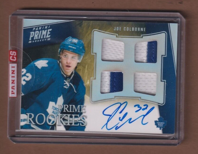 2011-12 Panini Prime Rookies Holosilver Patch Auto #157 Joe Colborne - 771 🔥🏒 - Image 1 of 2