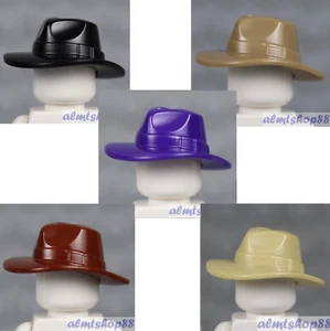 Lego - 5x Cowboy Outback Minifigur Hut - rotbraun schwarz dunkelbraun lila  - Bild 1 von 1