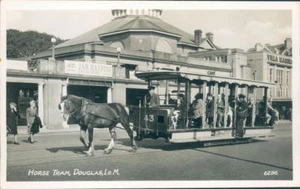 Isle Of Man Horse Tram Douglas Real Photo RA series - Picture 1 of 4