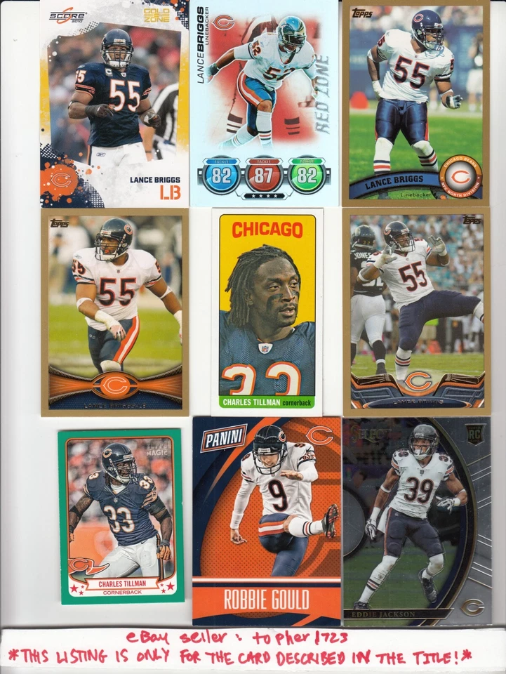 (ML) 2012 Topps Gold Parallel /2012 LANCE BRIGGS #227 Bears - Image 1 of 1