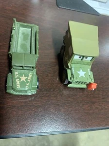 Disney Pixar Cars Movie Sarge Jeep Die Cast Toy+Vintage Hot wheels Army Truck - Picture 1 of 5