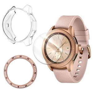 Ultracienka osłona ekranu i etui i pierścień do Samsung Galaxy Watch 42mm SM-R810N - Zdjęcie 1 z 1