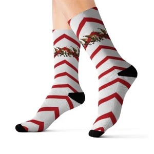 Christmas Socks with Elves - Picture 1 of 9