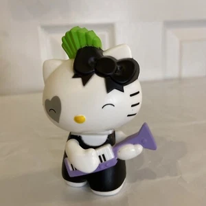 HELLO KITTY ROCK N ROLL SANRIO PLASTIC HOLLOW 3.5” FIGURE TOY (PRE-OWNED) - Picture 1 of 3