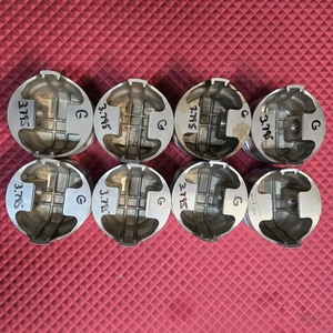 8 New Ross 375, Pistons Size 3.795, Flat Top With Valve Reliefs  - Picture 1 of 3