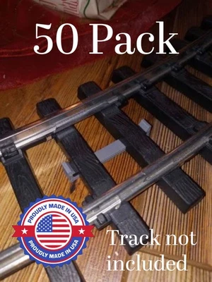 PACK DE 50 CLIPS DE BLOQUEO DE PISTA BACHMANN ESCALA G PARA PISTAS CURVAS Y RECTAS 50 PK Foto 1 de 4