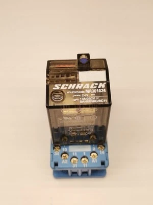 Schrack Relay MR301024 with Finder 90.112.3 24V DC 10A  - Image 1 of 4