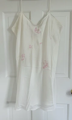 Lencería Vintage Natori Private Luxuries Marfil Sedoso Slip Correas Ajustables XL Foto 1 de 4
