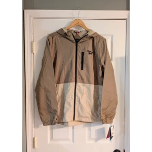 Reebok Jacket Shell Dark Khaki NWT Men's Large  - Picture 1 of 6