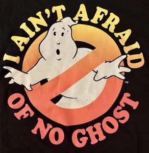 Vintage Ghostbusters Inspired Tee "I Ain 't Afraid Of No Ghost" Medium Halloween - Picture 1 of 3