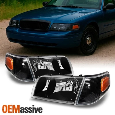 Faros Crown Victoria Fit 98-11 + luces de señalización en esquina 1998-2001 izquierda+derecha Foto 1 de 4