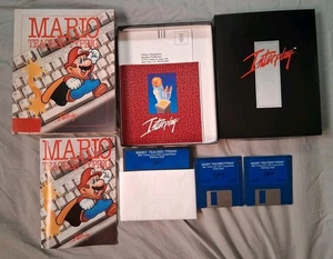 1992 IBM PC "Mario lehrt das Schreiben" - Komplett in der Box! Bedienungsanleitung 3,5" 5,25" Festplatten! - Bild 1 von 16