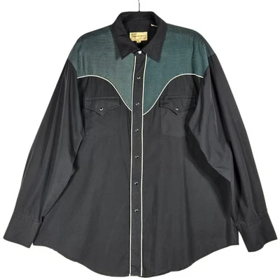 De Colección Ely Cattleman Championship Collection Para Hombres 2XL Western Pearl Snap Rodeo Trabajo Foto 1 de 4