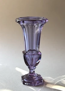 Art Deco Neodym Alexandrit Glas Vase Bleikristall Moser Amethyst Kristall - Bild 1 von 14