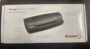 Carte recto verso Ambir Pro DS687, scanner d'identité avec logiciel Ambirscan - NEUF - Photo 1/7
