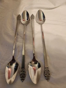 Oneida NORDIC CROWN Stainless  4 TEASPOONS  Oneidacraft Deluxe Flatware - Picture 1 of 8