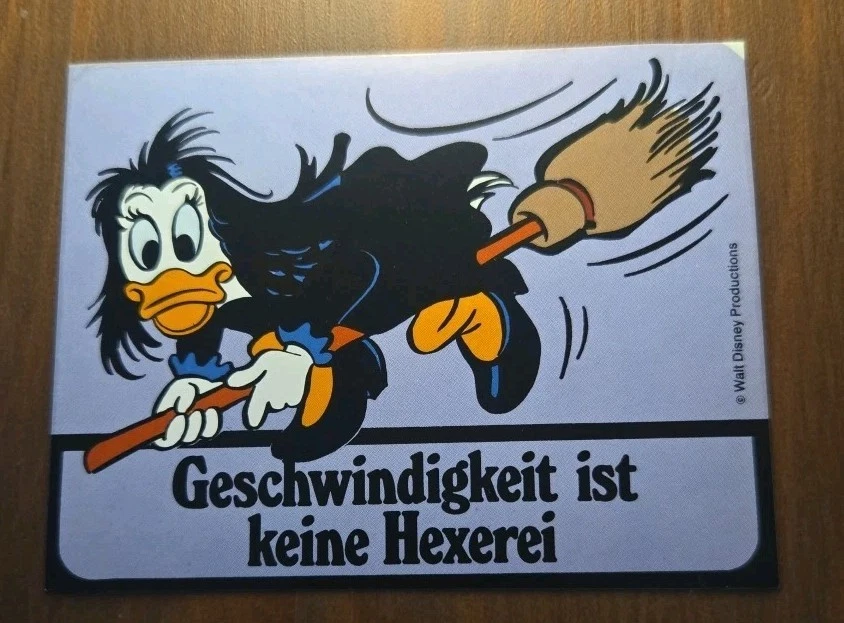 Mickyvision Sticker * Micky Maus * Aufkleber * Geschwindigkeit ist keine Hexerei - Bild 1 von 1