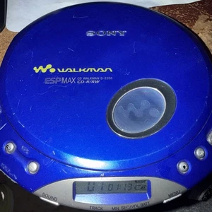 Sony Walkman D-E350 ESP MAX Portable CD Disc Player Blau RAR GETESTET Gut - Bild 1 von 5