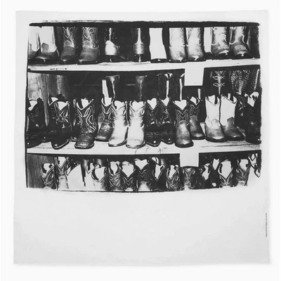 Botas de Vaquero Colaboración Calvin Klein Andy Warhol Algodón Bufanda Bandana Nuevas con Etiquetas Foto 1 de 4