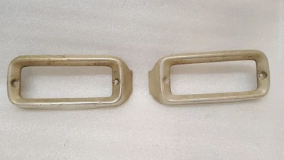 1965-66 Ford F100 Truck Aluminum Turn Signal Bezels Pair LH & RH - Image 1 of 4
