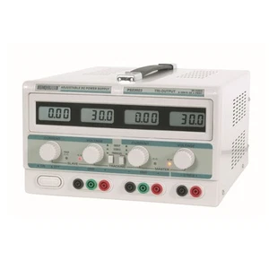 Velleman Alimentation de laboratoire, réglable, 2 x 0-30 VCC/0-3 A, + 5 VCC - Photo 1/7