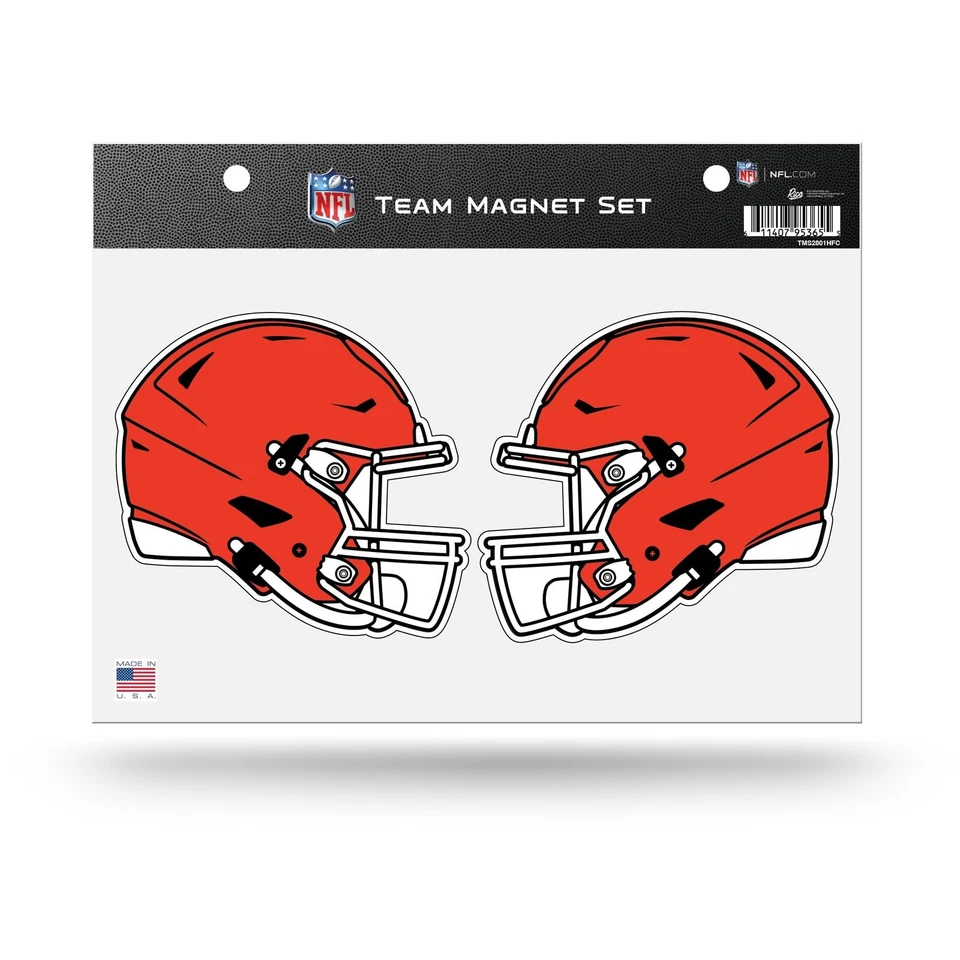 Juego de imanes de equipo de cascos de duelo Cleveland Browns, hoja de 8,5x11 pulgadas, pesado... Foto 1 de 1