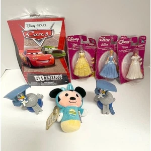 Disney Pixar Set Prinzessin Tortenaufleger Auto Tattoos Gänseblümchen Ente Mickey Plüsch A - Bild 1 von 6