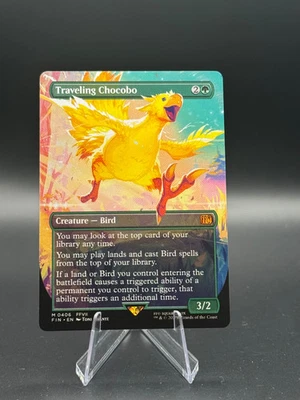 Rare Choco Traveling Chocobo Borderless M Regular #406 | Final Fantasy FIN | MTG - Image 1 of 2