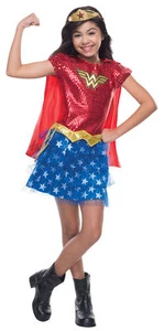 Wonder Woman Costume for Girls size 4-6 New by Rubies 610749-NO CAPE - Picture 1 of 2