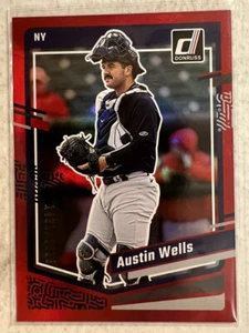 2023 Donruss Austin Wells Red Foil #d 1491/2023 - Picture 1 of 2