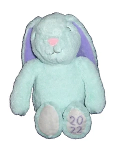 12" Hallmark Blue Bunny Rabbit Purple Ears Plush 2022 Foot Stuffed Animal - Picture 1 of 1
