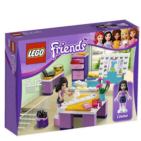 Lego Friends 3936 EMMA'S DESIGN STUDIO Emma Minifigs NISB Xmas Present Gift