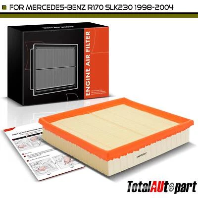 Nuevo filtro de aire del motor para Mercedes-Benz R170 SLK230 1998-2004 L4 2,3 L parte delantera Foto 1 de 4