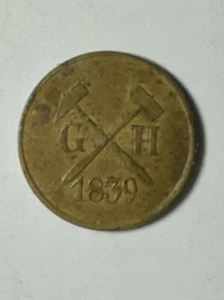 Ilmenau Copper Hammer 6 Pfennig Georg Hohne Band Of 6 Pfennig 1839 - Picture 1 of 2